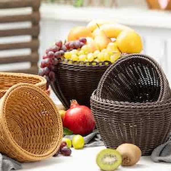 قیمت سبد میوه حصیری دسته دار + خرید باور نکردنی